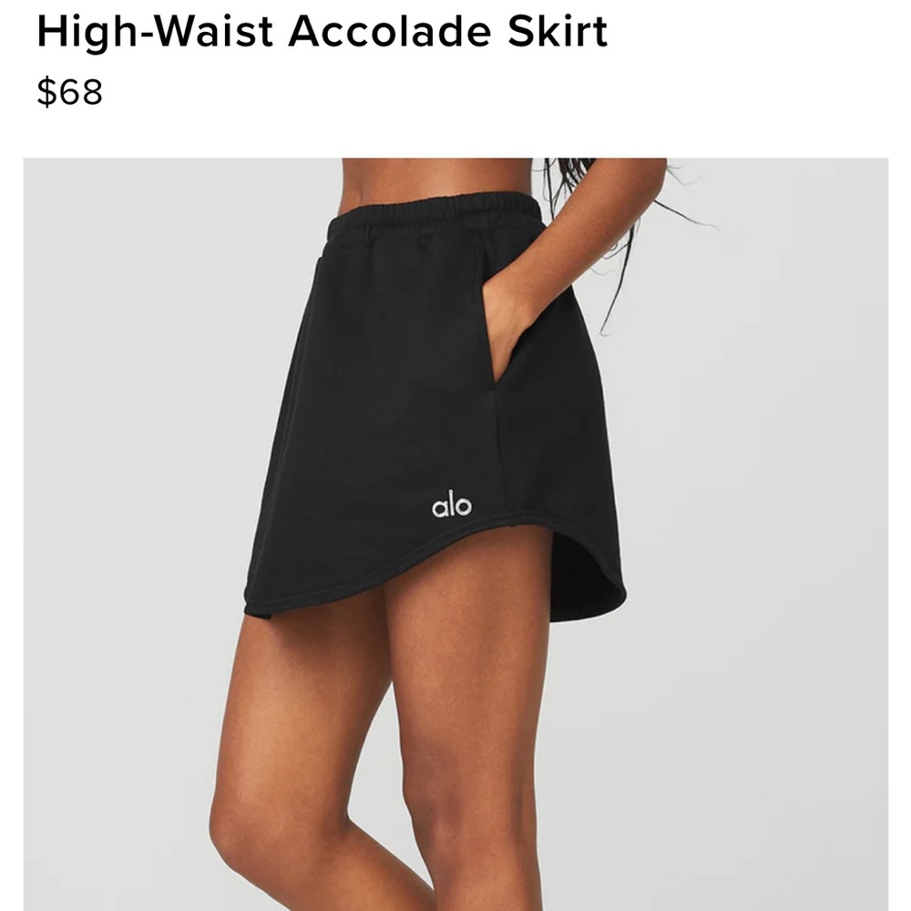 High waisted ALO skirt accolade